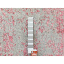 Load image into Gallery viewer, 6&#39;x9&#39; Pink Wool And Art Silk Transitional Design Hand Loomed Jacquard Oriental Rug FWR351600