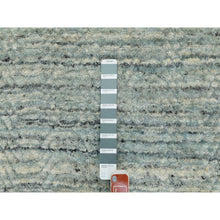 Load image into Gallery viewer, 3&#39;x5&#39; Seafoam Green Hand Loomed Variegated Textured Design Organic Wool Transitional Oriental Rug FWR351708