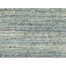 Load image into Gallery viewer, 3&#39;x5&#39; Seafoam Green Hand Loomed Variegated Textured Design Organic Wool Transitional Oriental Rug FWR351708