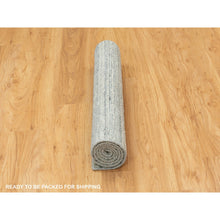 Load image into Gallery viewer, 3&#39;x5&#39; Seafoam Green Hand Loomed Variegated Textured Design Organic Wool Transitional Oriental Rug FWR351708