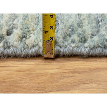Load image into Gallery viewer, 3&#39;x5&#39; Seafoam Green Hand Loomed Variegated Textured Design Organic Wool Transitional Oriental Rug FWR351708