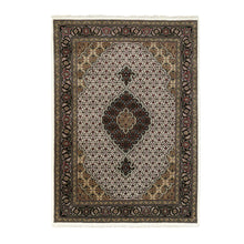 Load image into Gallery viewer, 5&#39;x7&#39; Ivory Fish Design Tabriz Mahi Wool Hand Knotted Oriental Rug FWR351960