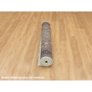 5'x7' Ivory Fish Design Tabriz Mahi Wool Hand Knotted Oriental Rug FWR351960
