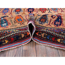 Load image into Gallery viewer, 6&#39;3&quot;x8&#39;4&quot; Porcini Brown, Afghan Ersari With Turkish Knot, Caucasian Design Revival, Small Human Figurines, Densely Woven, Vegetable Dyes, Hand Knotted, Soft Wool, Oriental Rug FWR3516
