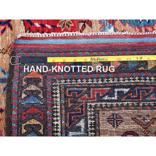 Load image into Gallery viewer, 6&#39;3&quot;x8&#39;4&quot; Porcini Brown, Afghan Ersari With Turkish Knot, Caucasian Design Revival, Small Human Figurines, Densely Woven, Vegetable Dyes, Hand Knotted, Soft Wool, Oriental Rug FWR3516