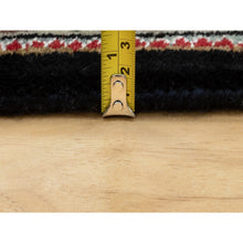 Load image into Gallery viewer, 4&#39;x6&#39; Hand Knotted Wool Black Fish Design Tabriz Mahi Oriental Rug FWR352206