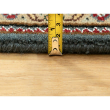 Load image into Gallery viewer, 4&#39;1&quot;x6&#39; Grey Hand Knotted Wool Tabriz Mahi Fish Design Oriental Rug FWR352836