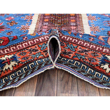 Load image into Gallery viewer, 6&#39;x7&#39;8&quot; Carolina Blue, Afghan Ersari With Turkish Knot, Caucasian Design Revival, Vegetable Dyes, Densely Woven, Hand Knotted, Soft Wool, Oriental Rug FWR3528