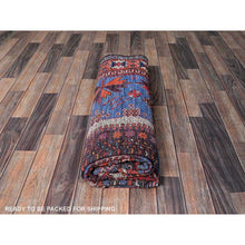 Load image into Gallery viewer, 6&#39;x7&#39;8&quot; Carolina Blue, Afghan Ersari With Turkish Knot, Caucasian Design Revival, Vegetable Dyes, Densely Woven, Hand Knotted, Soft Wool, Oriental Rug FWR3528