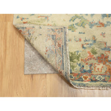 Load image into Gallery viewer, 5&#39;9&quot;x9&#39; Ivory Variegated Broken Heriz Design Supple Collection Pure Wool Hand Knotted Oriental Rug FWR353928