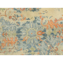 Load image into Gallery viewer, 5&#39;9&quot;x9&#39; Ivory Variegated Broken Heriz Design Supple Collection Pure Wool Hand Knotted Oriental Rug FWR353928