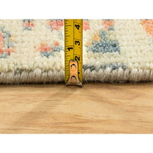 Load image into Gallery viewer, 5&#39;9&quot;x9&#39; Ivory Variegated Broken Heriz Design Supple Collection Pure Wool Hand Knotted Oriental Rug FWR353928