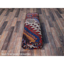 Load image into Gallery viewer, 6&#39;x8&#39;6&quot; Alabaster White, Afghan Ersari With Turkish Knot, Caucasian Design Revival, Ancient Bird Figurines, Vegetable Dyes, Densely Woven, Hand Knotted, Soft Wool, Oriental Rug FWR3534
