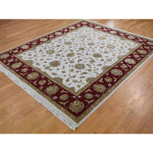 Load image into Gallery viewer, 8&#39;x10&#39; Hand Knotted Half Wool And Half Silk Rajasthan Thick And Plush Oriental Rug FWR354054