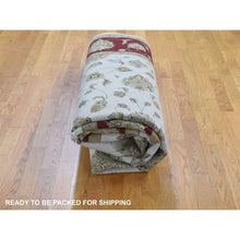 Load image into Gallery viewer, 8&#39;x10&#39; Hand Knotted Half Wool And Half Silk Rajasthan Thick And Plush Oriental Rug FWR354054