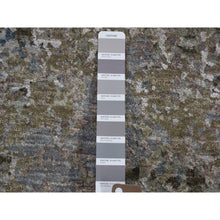 Load image into Gallery viewer, 8&#39;x9&#39;10&quot; Gray Abstract Design Wool And Silk Denser Weave Hand Knotted Oriental Rug FWR354252