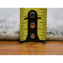 Load image into Gallery viewer, 4&#39;x6&#39; Gray Abstract Design Wool And Silk Hi-low Pile Denser Weave Hand Knotted Oriental Rug FWR354510