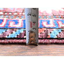 Load image into Gallery viewer, 6&#39;x7&#39;4&quot; Colorful, Afghan Ersari With Turkish Knot, Caucasian Design Revival, Ancient Bird Figurines, Vegetable Dyes, Densely Woven, Hand Knotted, Soft And Shiny Wool, Oriental Rug FWR3540