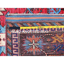 Load image into Gallery viewer, 6&#39;x7&#39;4&quot; Colorful, Afghan Ersari With Turkish Knot, Caucasian Design Revival, Ancient Bird Figurines, Vegetable Dyes, Densely Woven, Hand Knotted, Soft And Shiny Wool, Oriental Rug FWR3540