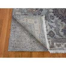 Load image into Gallery viewer, 6&#39;x9&#39;1&quot; Silk With Textured Wool Mughal Design Hand Knotted Oriental Rug FWR354984