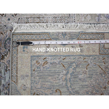 Load image into Gallery viewer, 3&#39;1&quot;x5&#39; Silk With Textured Wool Mughal Design Hand Knotted Oriental Rug FWR355014