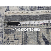 Load image into Gallery viewer, 2&#39;x2&#39; Sampler Pure Silk With Textured Wool Hand Knotted Oriental Rug FWR355104
