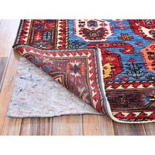 Load image into Gallery viewer, 5&#39;4&quot;x6&#39;8&quot; Bayern Blue, Afghan Ersari With Turkish Knot, Caucasian Design Revival, Hand Knotted, Soft Wool, Vegetable Dyes, Densely Woven, Oriental Rug FWR3546