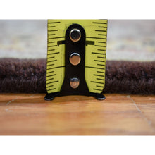 Load image into Gallery viewer, 2&#39;7&quot;x12&#39; Brown Tabriz Garden Design Runner Hand Knotted Pure Wool Oriental Rug FWR355206