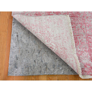 2'8"x11'10" Broken Persian Design Runner Tone On Tone Wool And Silk Rug FWR355224