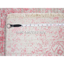 Load image into Gallery viewer, 2&#39;8&quot;x11&#39;10&quot; Broken Persian Design Runner Tone On Tone Wool And Silk Rug FWR355224