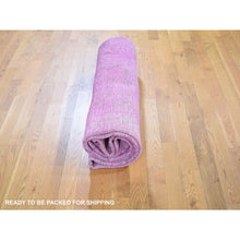 Load image into Gallery viewer, 6&#39;4&quot;x10&#39; Pink Worn Down Overdyed Persian Tabriz Distressed Hand Knotted Oriental Rug FWR355248