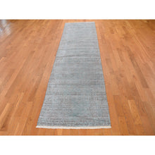 Load image into Gallery viewer, 2&#39;8&quot;x11&#39;9&quot; Broken Design Runner Wool And Silk Hand Knotted Oriental Rug FWR355308