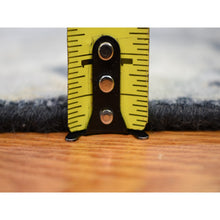 Load image into Gallery viewer, 8&#39;10&quot;x12&#39;2&quot; Gray Tulip And Large Blossom Design Pure Silk With Textured Wool Hand Knotted Oriental Rug FWR355332