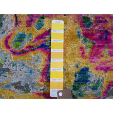 Load image into Gallery viewer, 5&#39;10&quot;x8&#39;8&quot; THE LAVA, Colorful Sari Silk With Textured Wool Hand Knotted Oriental Rug FWR355392