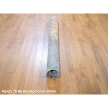 Load image into Gallery viewer, 5&#39;10&quot;x8&#39;8&quot; THE LAVA, Colorful Sari Silk With Textured Wool Hand Knotted Oriental Rug FWR355392