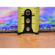Load image into Gallery viewer, 5&#39;10&quot;x8&#39;8&quot; THE LAVA, Colorful Sari Silk With Textured Wool Hand Knotted Oriental Rug FWR355392