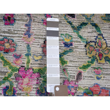 Load image into Gallery viewer, 9&#39;2&quot;x12&#39;2&quot; Sulatanabad Re-invented Colorful Sari Silk With Big Flower Design Hand Knotted Rug FWR355476