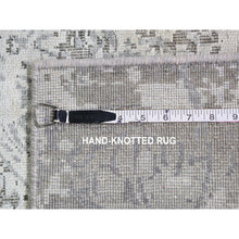 Load image into Gallery viewer, 8&#39;10&quot;x12&#39; Ivory Silk With Textured Wool Dimensional Design Hand Knotted Oriental Rug FWR355488