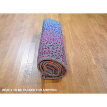 Load image into Gallery viewer, 9&#39;x12&#39;1&quot; Colorful Sari Silk Bespoken Sampler Tone On Tone Hand Knotted Oriental Rug FWR355500