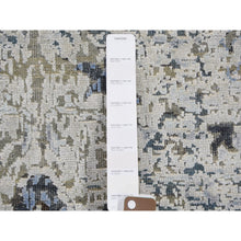 Load image into Gallery viewer, 8&#39;10&quot;x12&#39; Distressed Oushak Pure Silk With Textured Wool Hand Knotted Oriental Rug FWR355530