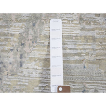 Load image into Gallery viewer, 8&#39;10&quot;x12&#39;1&quot; Ivory Large Elements With Pastels Silk With Textured Wool Modern Rug FWR355554