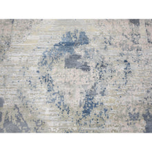 Load image into Gallery viewer, 8&#39;10&quot;x12&#39;1&quot; Ivory Large Elements With Pastels Silk With Textured Wool Modern Rug FWR355554