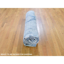 Load image into Gallery viewer, 8&#39;10&quot;x12&#39;1&quot; Ivory Large Elements With Pastels Silk With Textured Wool Modern Rug FWR355554