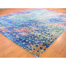 Load image into Gallery viewer, 11&#39;10&quot;x15&#39;  The Peacock, Oversized Sari Silk Colorful Hand Knotted Oriental Rug FWR355590