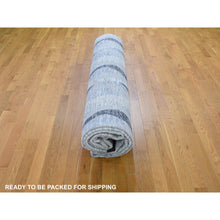 Load image into Gallery viewer, 11&#39;10&quot;x15&#39;2&quot; Dimensional Curtains Gray Oversized Silk With Textured Wool Hand Knotted Oriental Rug FWR355608