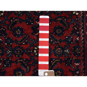 2'8"x16'8" Red Antique Persian Hamadan Xl Runner Fish Design Dense Weave Oriental Rug FWR355782