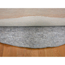 Load image into Gallery viewer, 6&#39;x6&#39; Gray Grass Design Wool And Silk Hand Knotted Round Oriental Rug FWR355992