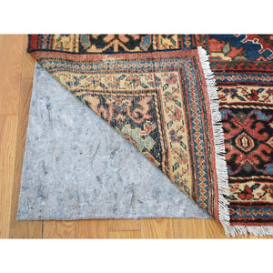 10'10"x13'8" Terracotta Antique Persian Mahal Good Condition With Some Wear Clean Hand Knotted Oriental Rug FWR356100