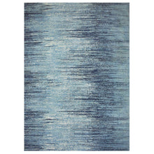 Load image into Gallery viewer, 10&#39;1&quot;x14&#39;1&quot; Blue Oceanic Pure Wool Horizontal Ombre Design Hand Knotted Oriental Rug FWR356136