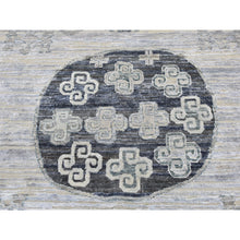 Load image into Gallery viewer, 8&#39;10&quot;x12&#39;1&quot; Pure Silk With Textured Wool Khotan Design Hand Knotted Oriental Rug FWR356220